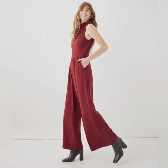 Pact Organic Cotton mock neck Jumpsuit - Picture 2 of 11